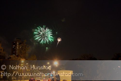 Minneapolis fireworks on 4 July 2010